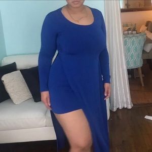 BCBGeneration Blue Dress hi/low